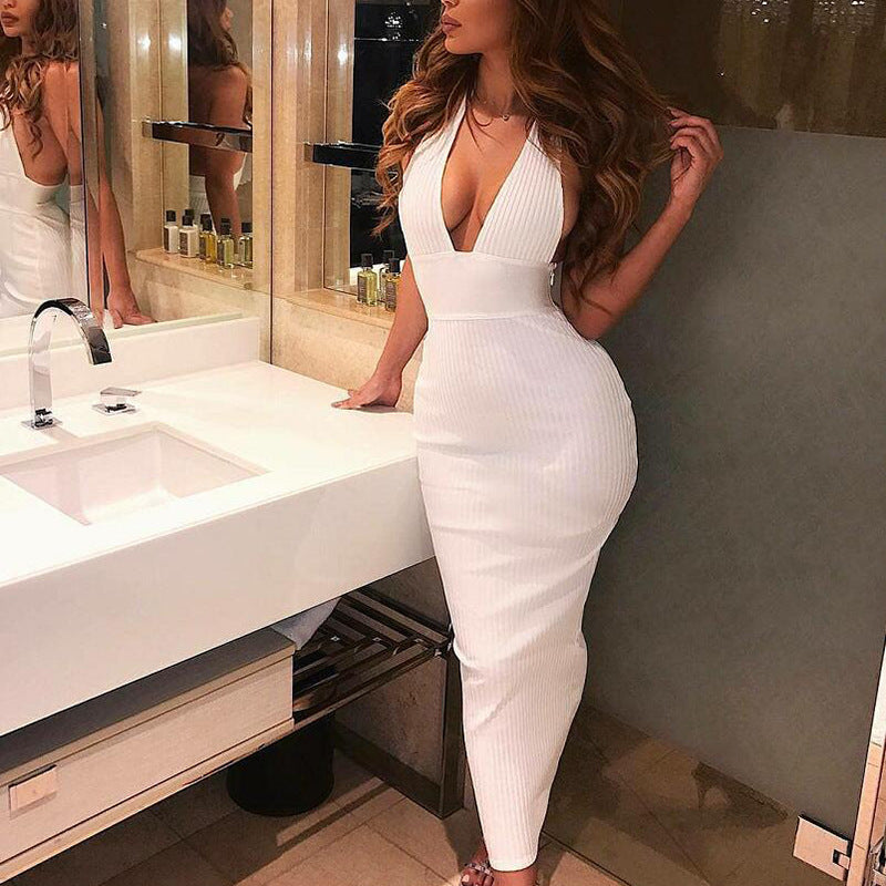 ‘That Girl’ Backless Halter Dress