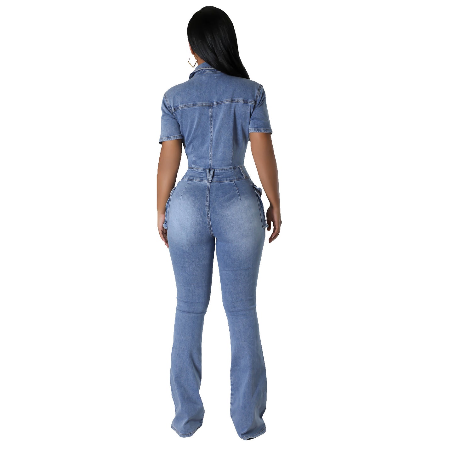 “Va-Va-Voom” Denim Jumpsuit