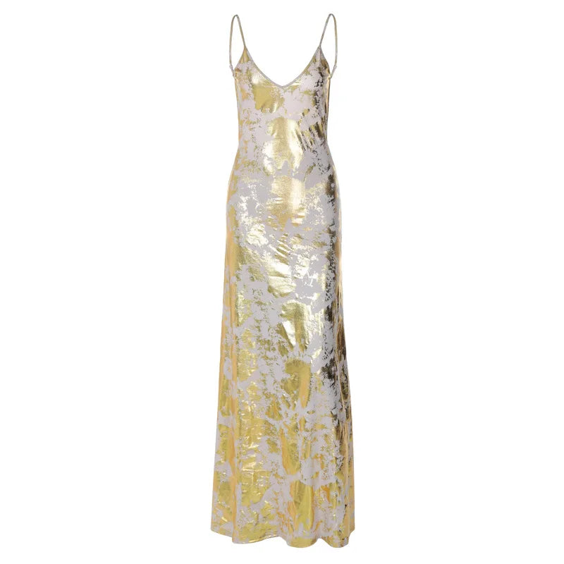 'Into the Sunset' spaghetti strap dress