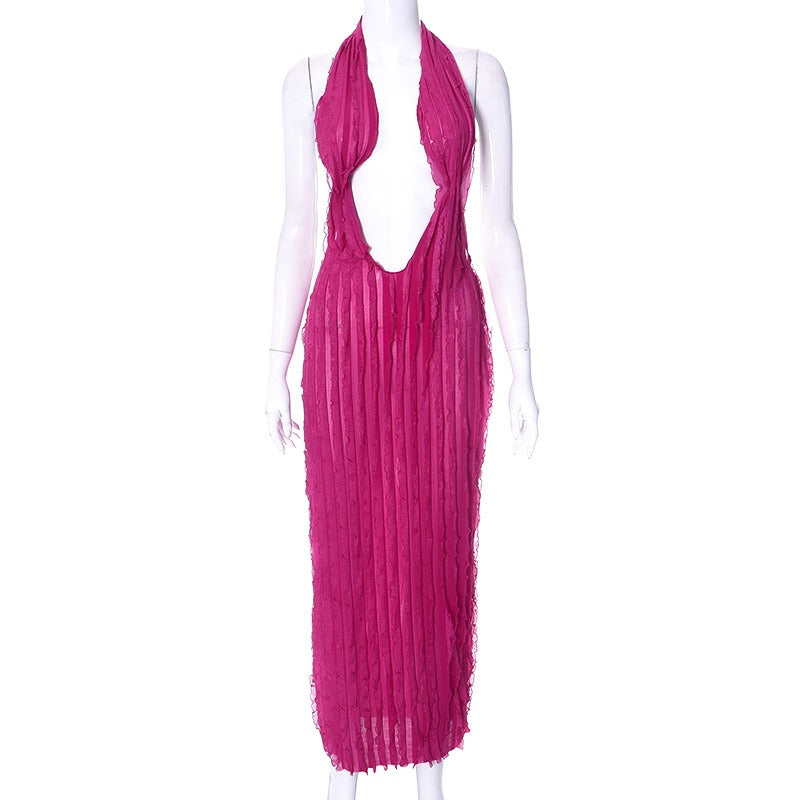 "Venetian Wave" Wrapped Dress